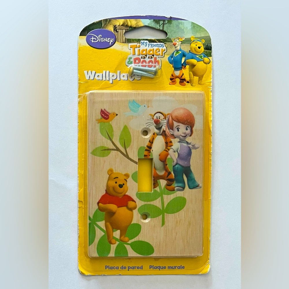 Disney Winnie The Pooh Tigger Wooden Light Switch Cover Wallplate